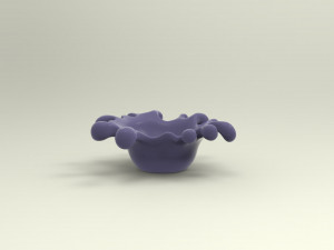STL CNC Router file 3dprintable Splash Bowl Vase 3D-printmodel