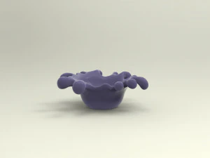 STL CNC Router file 3dprintable Splash Bowl Vase 3D Print Model