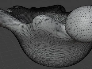 STL CNC Router file 3dprintable Splash Bowl Vase 3D Print Model
