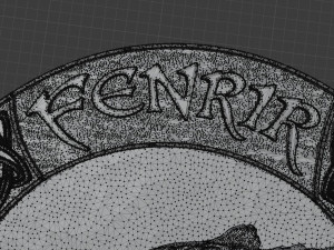 STL CNC Router file 3dprintable Fenrir Wolf by Scandinavian Mythology 3D 打印模型