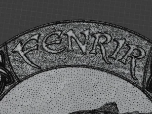 STL CNC Router file 3dprintable Fenrir Wolf by Scandinavian Mythology 3D Print Model