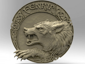  STL CNC Router file 3dprintable Fenrir Wolf by Scandinavian Mythology 3D Print Model