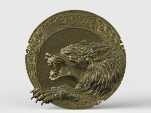 STL CNC Router file 3dprintable Fenrir Wolf by Scandinavian Mythology 3D 打印模型