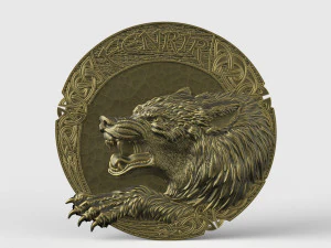 STL CNC Router file 3dprintable Fenrir Wolf by Scandinavian Mythology 3D Print Model