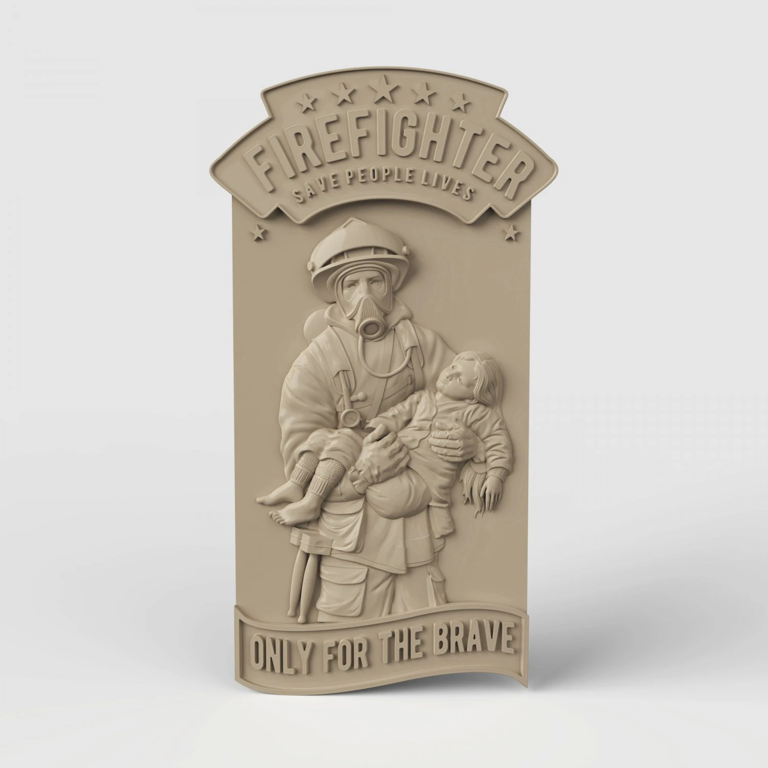 File STL del router CNC Pannello stampabile in 3D Exploit del pompiere Modello di stampa 3D .c4d .max .obj .3ds .fbx .stl .blend