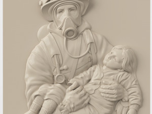 STL CNC Router file 3dprintable Panel Firefighter Exploit 3D Print Model