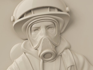 STL CNC Router file 3dprintable Panel Firefighter Exploit 3D Print Model