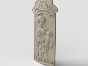 File STL del router CNC Pannello stampabile in 3D Exploit del pompiere Modello di stampa 3D