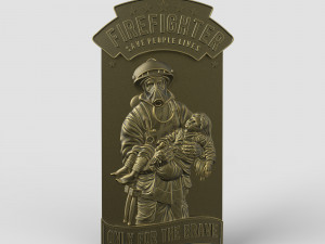STL CNC Router file 3dprintable Panel Firefighter Exploit 3D Print Model