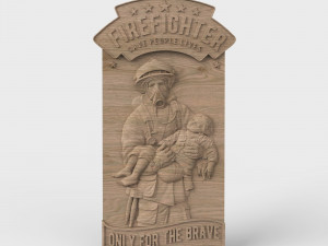 STL CNC Router file 3dprintable Panel Firefighter Exploit 3D Print Model