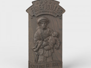 STL CNC Router file 3dprintable Panel Firefighter Exploit 3D Print Model