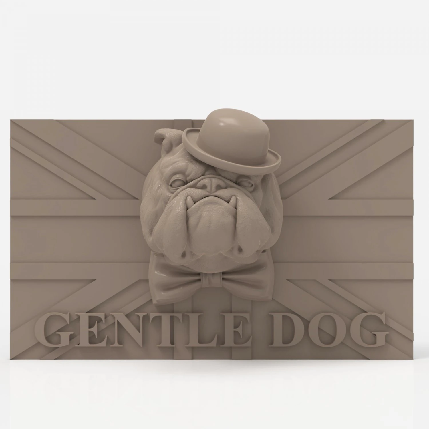 Arquivo STL CNC Router 3dprintable Painel Gentledog Modelo de Impressão 3D .c4d .max .obj .3ds .fbx .stl .blend 