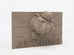 Arquivo STL CNC Router 3dprintable Painel Gentledog Modelo de Impressão 3D