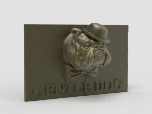 Arquivo STL CNC Router 3dprintable Painel Gentledog Modelo de Impressão 3D