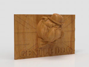 Arquivo STL CNC Router 3dprintable Painel Gentledog Modelo de Impressão 3D