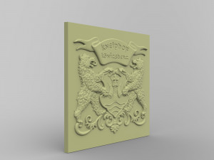 STL CNC Router file 3dprintable Middle Ages City Emblem - Konigsberg 3D Print Model