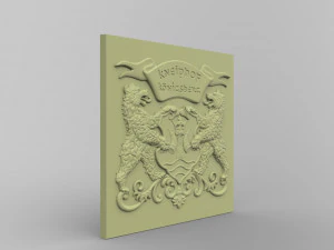 STL CNC ルーター ファイル 3d プリント可能な中世の市章 - ケーニヒスベルク 3Dプリントモデル