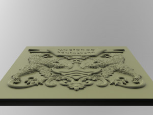 STL CNC Router file 3dprintable Middle Ages City Emblem - Konigsberg 3D Print Model