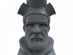 STL CNC Router file 3dprintable Statuette Heisenberg Lets Cook 3D Print Model