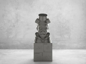 STL CNC Router file 3dprintable Statuette Heisenberg Lets Cook 3D Print Model