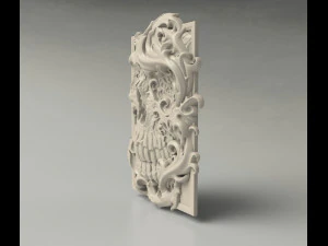 File STL del router CNC Pannello teschio gotico stampabile in 3D Modello di stampa 3D