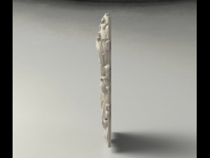 STL CNC Router file 3dprintable Gothic Skull panel 3D Print Model