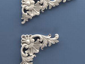 STL CNC Router file 3dprintable Classic Furniture fretwork relief Set 2 3D 프린트 모델