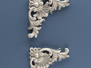 STL CNC Router file 3dprintable Classic Furniture fretwork relief Set 2 3D 프린트 모델