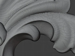 STL CNC Router file 3dprintable Classic Furniture fretwork relief Set 2 3D Print Model