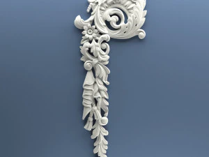 STL CNC Router file 3dprintable Classic Furniture fretwork relief Set 3 3D Print Model