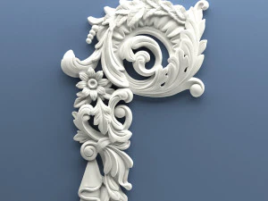 STL CNC Router file 3dprintable Classic Furniture fretwork relief Set 3 3D Print Model