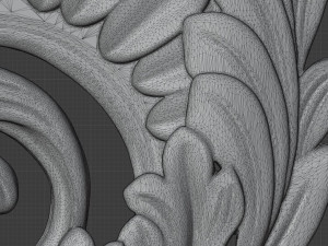 STL CNC Router file 3dprintable Classic Furniture fretwork relief Set 3 3D Принт Модель