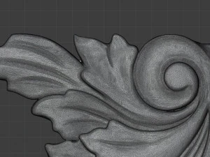 STL CNC Router file 3dprintable Classic Furniture fretwork relief Set 3 3D Print Model