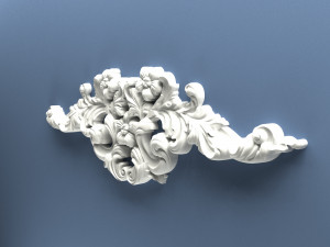 STL CNC Router file 3dprintable Classic Furniture fretwork relief 3D 打印模型