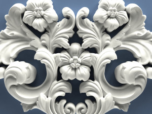 STL CNC Router file 3dprintable Classic Furniture fretwork relief 3D 打印模型