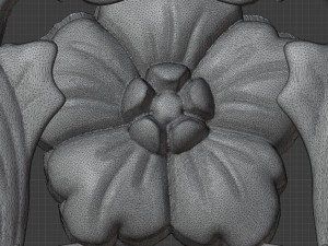 STL CNC Router file 3dprintable Classic Furniture fretwork relief 3D 打印模型
