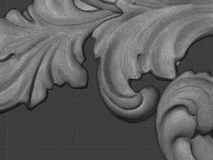 STL CNC Router file 3dprintable Classic Furniture fretwork relief 3D 打印模型