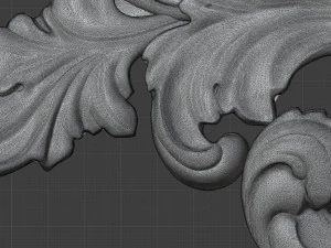 File STL del router CNC Rilievo traforato per mobili classici stampabile in 3D Modello di stampa 3D