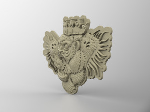 STL CNC Router file 3dprintable Tatoo Gorilla 3D Принт Модель
