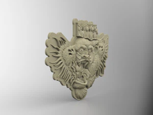 STL CNC Router file 3dprintable Tatoo Gorilla 3D Print Model