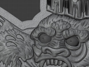 STL CNC Router file 3dprintable Tatoo Gorilla 3D Принт Модель