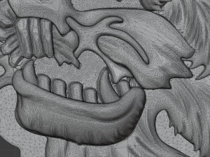 STL CNC Router file 3dprintable Tatoo Gorilla 3D Принт Модель