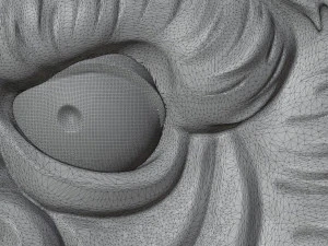 STL CNC Router file 3dprintable Tatoo Gorilla 3D Print Model