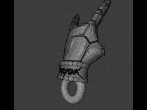 STL CNC Router file 3dprintable Pendant Cyberpunk Not Dead 3D Print Model