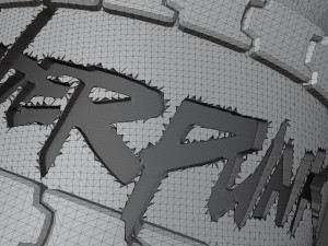 STL CNC Router file 3dprintable Pendant Cyberpunk Not Dead 3D Print Model