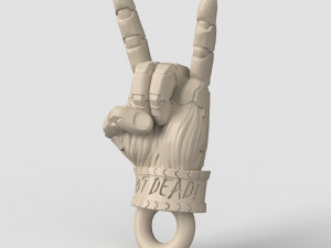 STL CNC Router file 3dprintable Pendant Cyberpunk Not Dead 3D Print Model