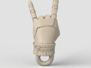 STL CNC Router file 3dprintable Pendant Cyberpunk Not Dead 3D Print Model