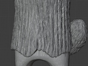 STL CNC Router file 3dprintable Hairpin Raccoone 3D Print Model