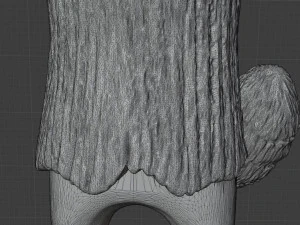 STL CNC Router file 3dprintable Hairpin Raccoone 3D Print Model