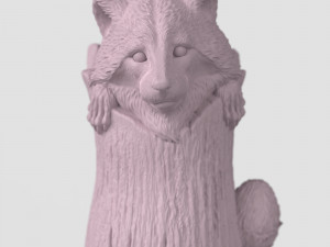 STL CNC Router file 3dprintable Hairpin Raccoone 3D Print Model